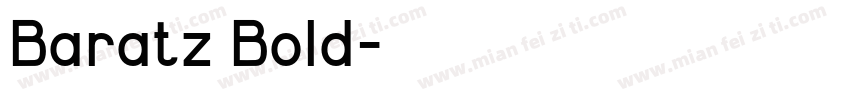 Baratz Bold字体转换
